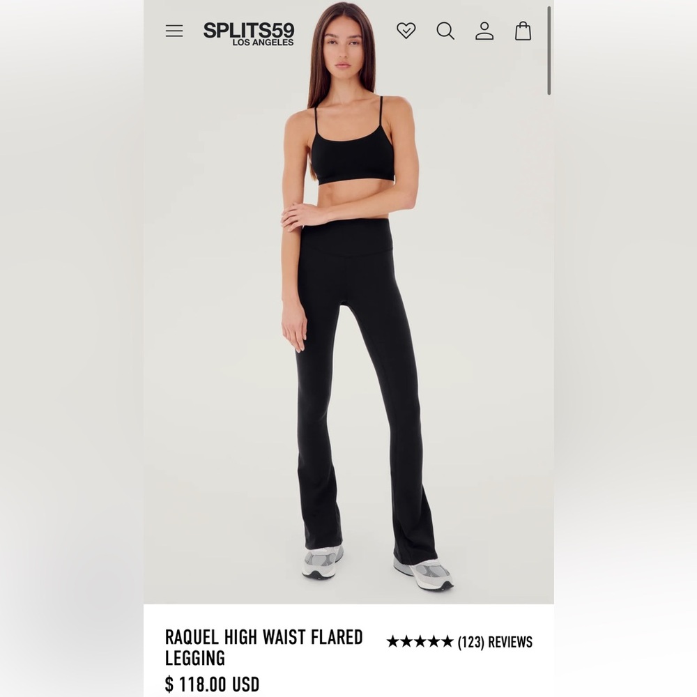 SPLIT 59 Raquel Short Flare Leggings